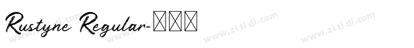 Rustyne Regular字体转换